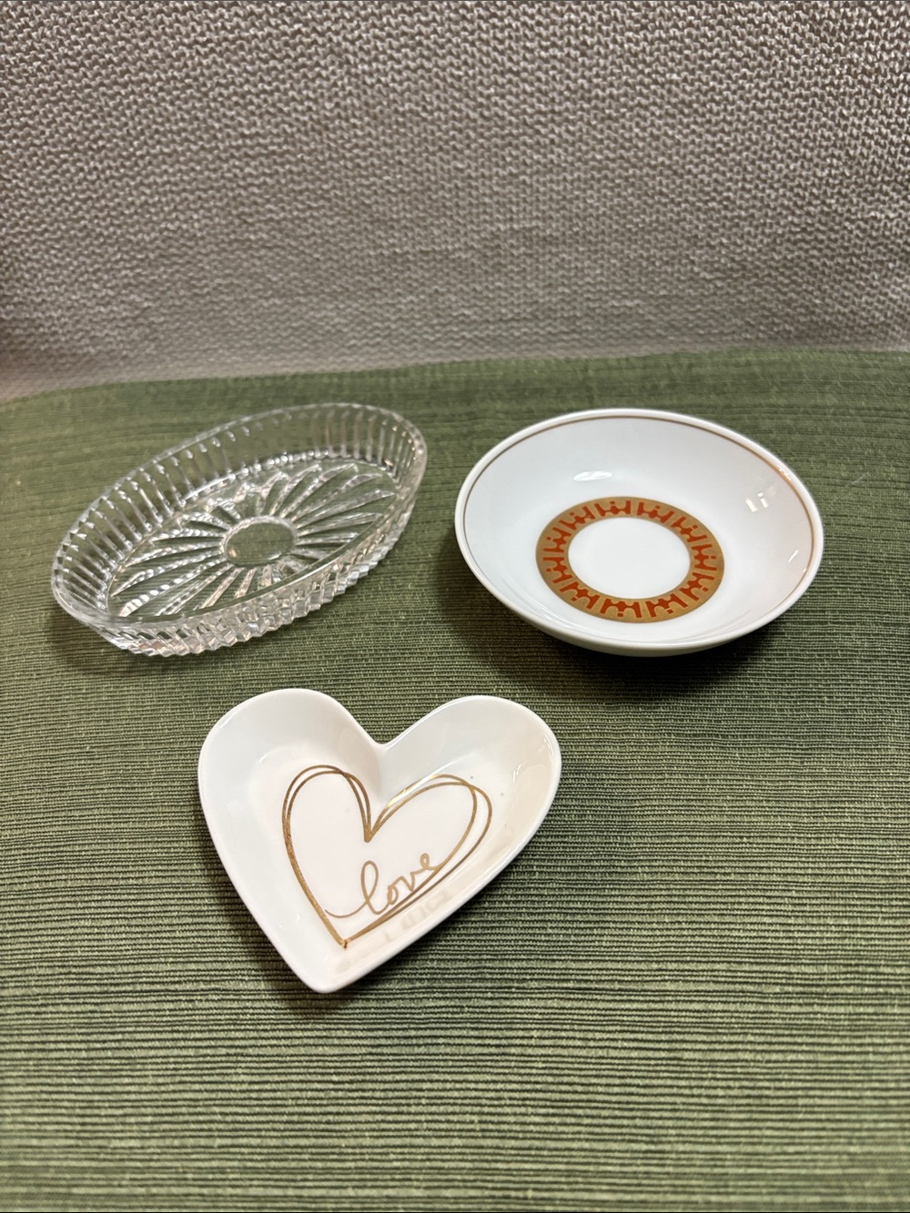 Set of 3 White - Mini Trinket Dishes